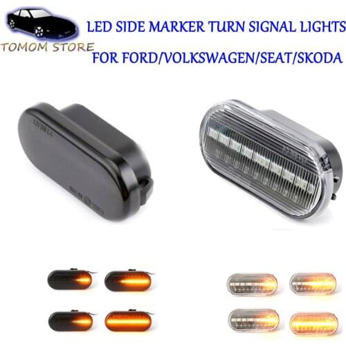 LED dynamic side marker lights for Volkswagen Golf 3/4 Beetle Bora Caddy Fox Lupo Passat Polo T5 led indicator turn signal lamp