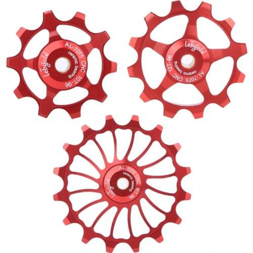 10/12/16T Bike Rear Derailleur Pulley Positive&Negative Teeth Ceramic Bearing Guide Pulley Wheel for Mountain Road Bicycle