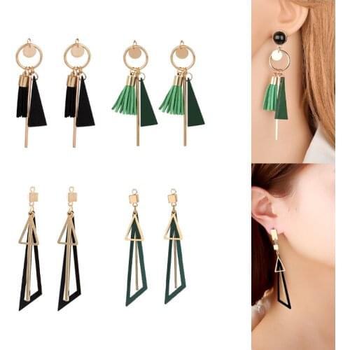 2020New 50Pcs Geometric Wood Tassel Alloy Button for DIY Jewelry Earring or Necklace Pendant and hair Accessories LX49-LX50