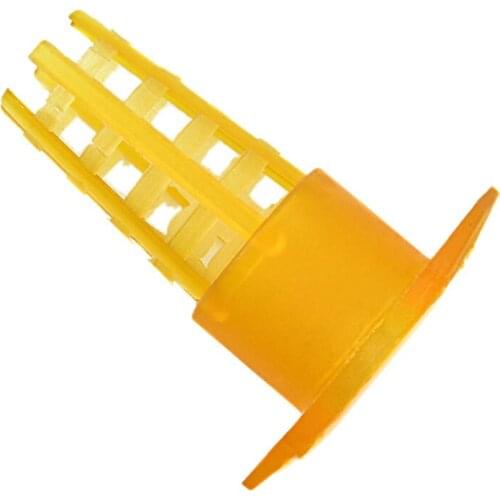 30Pcs Cell Cup Protection Cage Beekeeping Tools Yellow Plastic Bee Queen Cage Protective Cover Beekeeping Tools Equipment