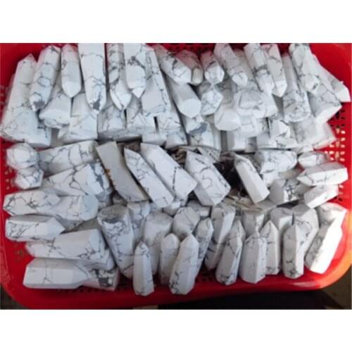 500 grams, natural white marble howhite crystal pillar point, crystal pillar household decoration