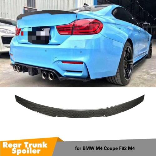 Carbon Fiber Spoiler Wing for BMW 4 Series F32 M Sport F82 M4 2014 - 2019 Rear Tail Trunk Boot Lid Wing Spoiler Carbon Fiber