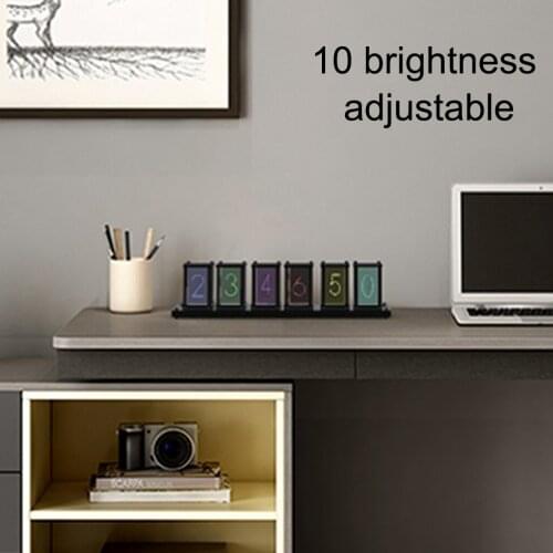 Nixie Clock Luminous Analog Digital Clock Assemble Visual Effects Home Decor