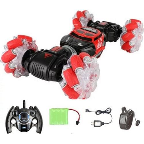 Double-sided Stunt Car Gesture Sensor Remote Control Stunt Watch Rollover Twisting Toy Car Body Deformation Off-road Vehicle