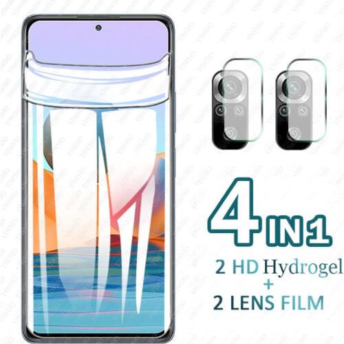 Hydrogel For Xiaomi Redmi Note 10 Pro case Screen Protector Camera Tempered Glass Note 10 Note10 10s 10Pro Max Protective Film