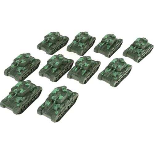 10x Military Tank Model Heavy Tank Sand Table Model Home Decor Pocket Toy