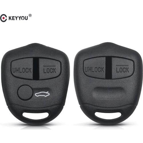 KEYYOU 30pcs Remote Key Shell No Blade For Mitsubishi Pajero Sport Outlander Lancer Grandis ASX 2/3 Buttons Car Fob Blank Case