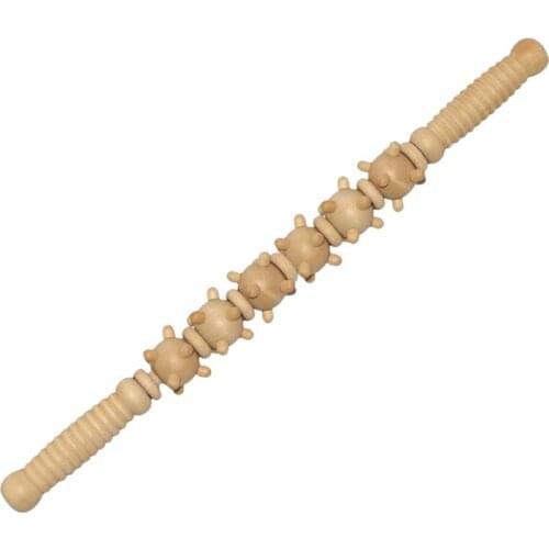 42cm 6 Small Balls Massage Therapy Acupressure Myofascial Release Tools Lower Back Neck Self Massager Muscle Roller