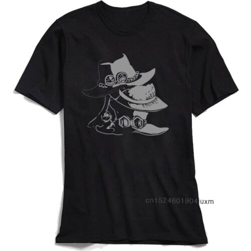 Brother Hats Man Tshirt One Piece Ace Print T Shirt Cowboy 80s T-shirts Summer Fall Tee Shirt Men High Quality 100% Cotton Tops