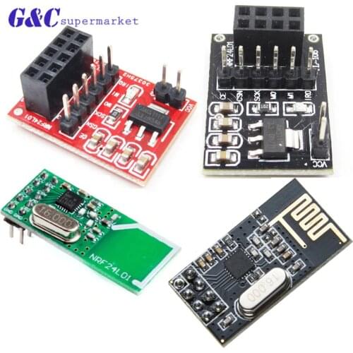 NRF24L01 Wireless adapter module 2.4G / the NRF24L01 upgrade version 2Mbit/s NRF24L01 Socket Adapter plate Board