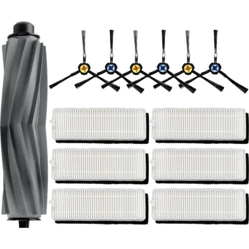 Main Brush Hepa Filter Side Brush Primary Dust filter for ilife A9S A7 vacuum cleaner Parts Replacement Parts