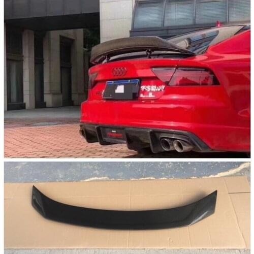 High quality Carbon Fiber Rear Trunk Lip Spoiler Wing Fits For Audi A7 S7 2012-2019