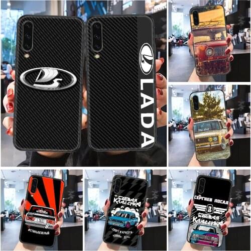 Russian lada AvtoVAZ Volga Car Phone case For Samsung Galaxy A 3 5 7 8 10 20 21 30 40 50 51 70 71 E S 2016 2018 4G black trend