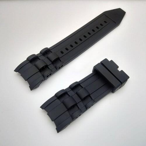 26mm Silicone Rubber Watchband Black Men Wristband Watch Bracelet Belt Band For Invicta/Pro/Diver strap