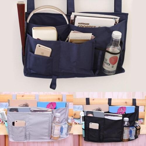 New 1Pcs Bedside Hanging Multi-Pockets Portable Storage Bag Diaper Organizer Pouch Holder Accessories Bags