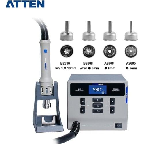 ATTEN St-862D 1000W Hot Air Gun Digital Display BGA Rework Station Automatic Sleep Mobile Phone Repair Desoldering Station