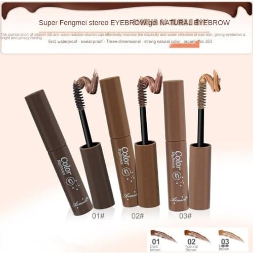 3 Colors Long Lasting Waterproof Eyebrow Mascara Cream Eye Brow Shadow Makeup Beauty Tools with Brush Dye Eyebrow Gel