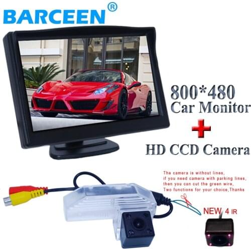 High resolution 5" car rear monitor wire +170 lens angle original car parking camera assist for for MAZDA 2 for MAZDA 3 parking