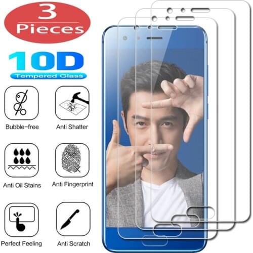 3Pcs Protection Tempered Glass For Huawei Honor 6A 6C Pro 7X 6X 5X 8 9 Lite GR5 2017 GR3 Screen Protective Protector Cover Film
