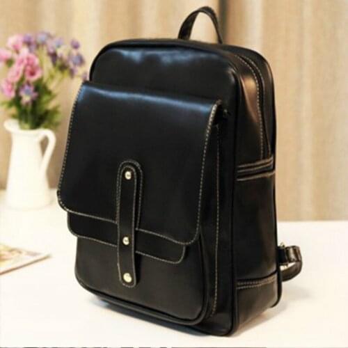 Rusoonnic Women Composite Bag High Quality Pu Leather Backpack School Bags Mochila Feminina Rucksack Y11
