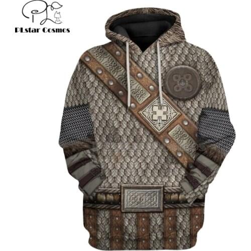 PLstar Cosmos Viking Warrior Tattoo Pullover Tracksuit casual 3D Printed Zipper/Hoodie/Sweatshirt/Jacket/Mens Women style-73