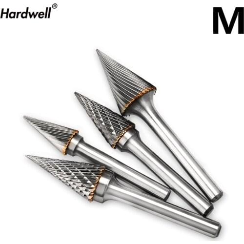 1pc-free shipping solid carbide tungsten steel milling cutter,6mm shank M type Metal electric grinding head,Polishing tool
