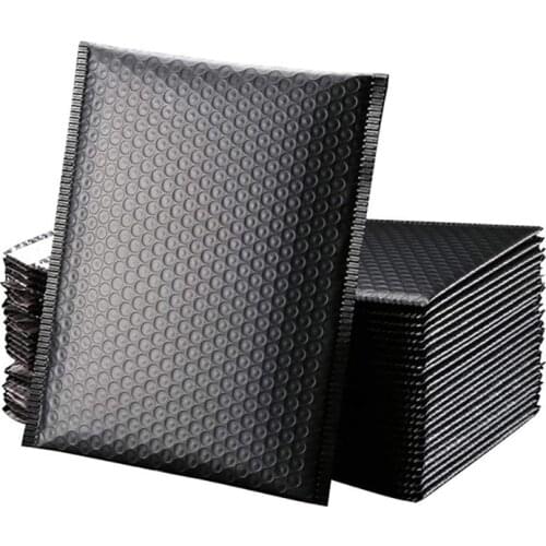 10pcs Matte Black Mailers Mailing Envelope Bags Waterproof Courier Bags Bubble Mailers Padded bubble Envelopes Bag