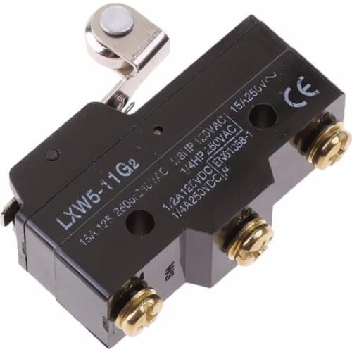 5pcs LXW5-11G2 Short Hinge Roller Lever 1NO 1NC 1COM Momentary Micro Limit Switch