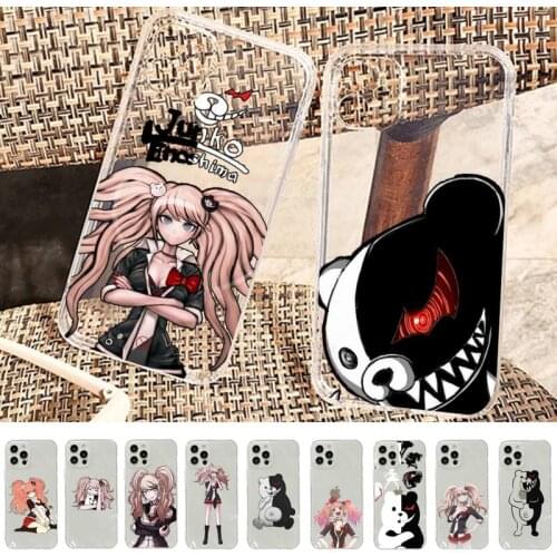 Danganronpa Junko Enoshima Monokuma Phone Case for iPhone 11 12 pro XS MAX 8 7 6 6S Plus X 5S SE 2020 XR case