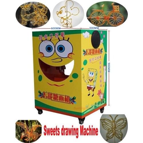 Digital Sugar Candy Sweets Syrup Painting Drawing Machine w/ Music self-promote te