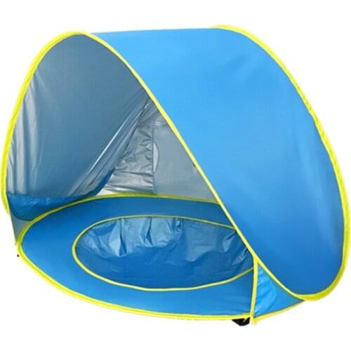 Kids Child Baby Beaching Play Tent Shade Water Splash Ultrlight Tent Outdoor Automatic Instant Pop-up Portable Beach FamilyTents