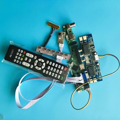 For HSD190ME13-D30 Resolution TV 4 lamps 1280X1024 19" HDMI LCD Digital Signal Controller Board 30pin VGA kit VGA AV