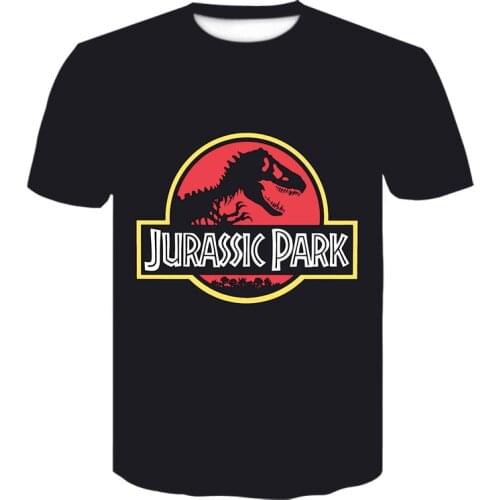 2021 Jurassic World Fallen Kingdom Cool Dinosaur Head 3D Print T shirt Hip hop Clothes tshirt black anime t shirt Fashion shirt
