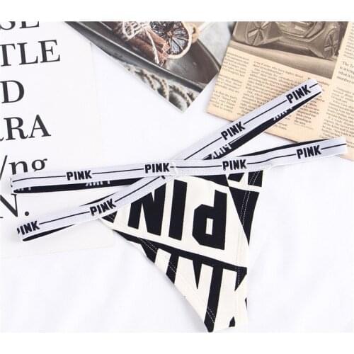 Yushuhua Letter cross belt Cotton Panties Women G-string Yoga Shorts Thong Workout Shorts Legging Shorts Gym Workout Shorts