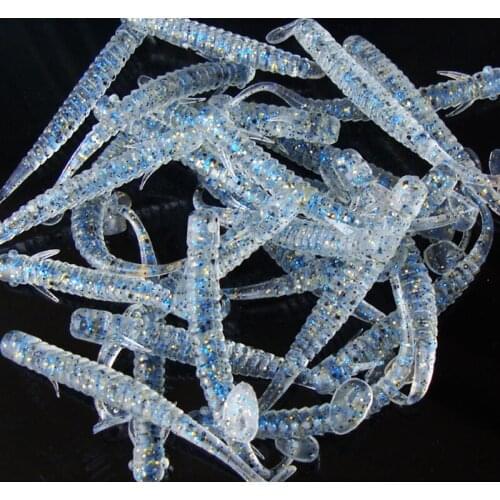 Fishing Artificial Loach Earth Worm Lures Soft Bait 8cm/2g Worm Baits Lot 4 Pieces