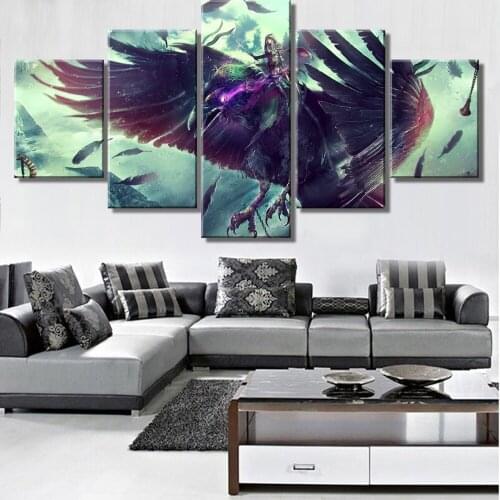 5 Piece HD Print Painting Warcraft Game Cuadros Landscape Canvas Wall Art Home Decor For Living Room Unique Gift Wall Picture
