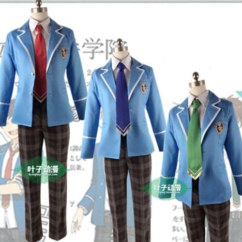 Cosplay Costumes Anime Ensemble Stars! School Uniform For Boys And Girls Cos Hidaka Hokuto Hibiki Wataru Performence 4 Pcs Suits