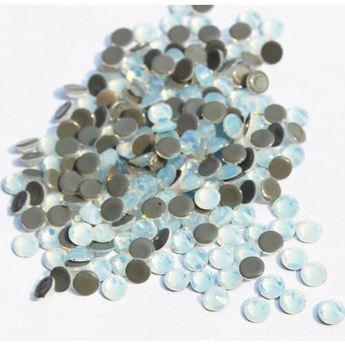 DMC Crystal Strass White Opal SS6 to SS30 Hotfix Rhinestones DIY 3D Nail Garment Accessories