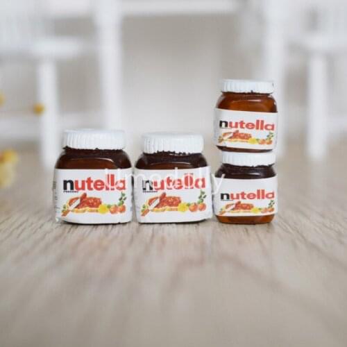 4PCS 1/12 Dollhouse Miniature Chocolate Sauce Mini Doll Food Pretend Play Kitchen Accessories Toy