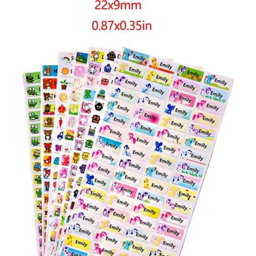 100Pcs Personal Name Stickers Waterproof Cute Custom children stickers For Daycare Scrapbook School Scrapbooking stickers