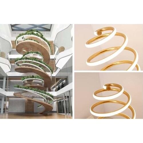 36W Modern Japanese Line Around LED Desk Lamps for Bedroom Living Room Wedding Art Decor Bedside Table Lamp Light Fixtures Gold