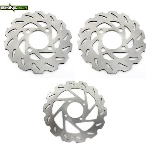 BIKINGBOY Front Rear Brake Discs Rotors Disks Raptor YFM 125 11 12 13 YFM 250 08-13 YFM 350 04-13 05 06 07 09 10 YFZ 450 04 05
