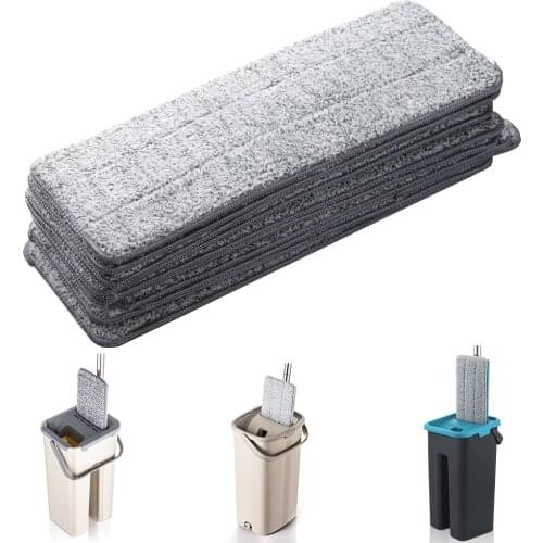 Home Floor Cleaning Mop And Bucket Microfiber Pads Replacement Practical Household Dust Reusable Microfiber Pad Cleaning tool