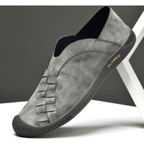 Summer Shoes Men Casual Leather Designer Breathable Shoes Men High Quality Men Loafers Luxury Brand Moccasins