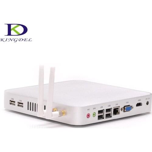 Ultra Fanless Mini Computer, Nettop, HTPC with Intel Celeron 1037U Dual Core 1.8Ghz, Metal Case, 8GB RAM 64GB SSD, WiFi, HDMI