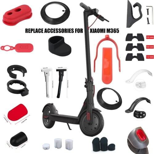 Scooter Replace Parts Accessories For Xiaomi Mijia M365 Rubber Dustproof Cover Mudguard Kickstand Light Inner Tires For M365 Pro