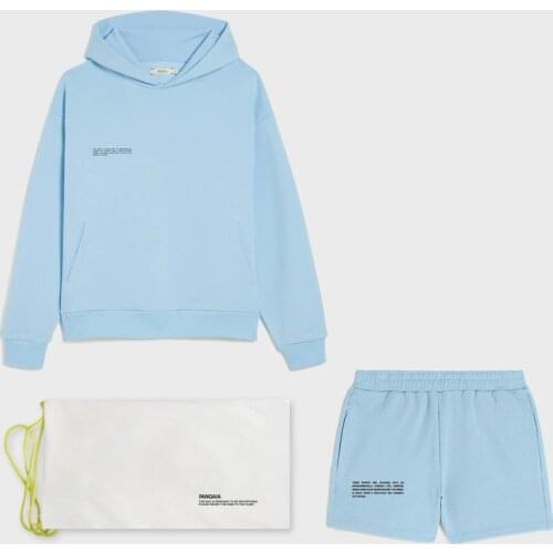 Womens Sweatsuits 2 Piece Sets Loose Hoodies Sweat Shorts Hooded Sweatshirts Sporting Two Piece French Terry Tracksuits Outfit