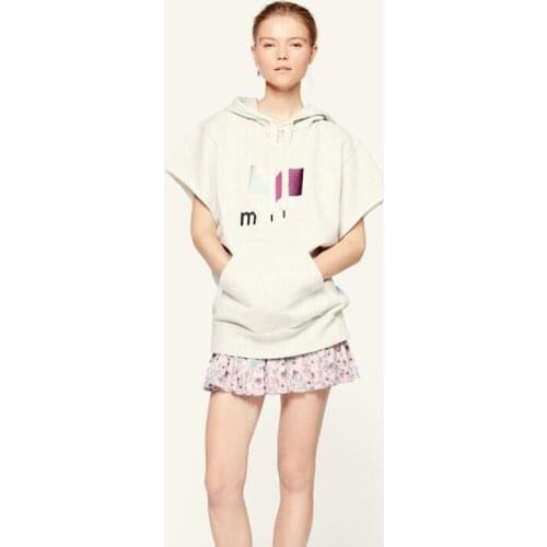 Women Spring Summer Slim Embroidery Thin Cotton Hooded Top Female Brand Loose Fashion New Pullover Ladies Casual Sweatshirt ML98