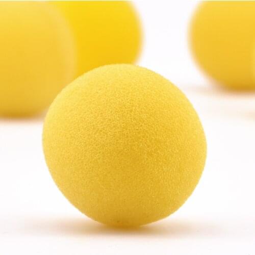 10pcs 3.5cm Soft Yellow Sponge Ball Finger Magic Tricks Appearing/Vanishing Balls Magia Stage Street Illusions Fun Classic Toys