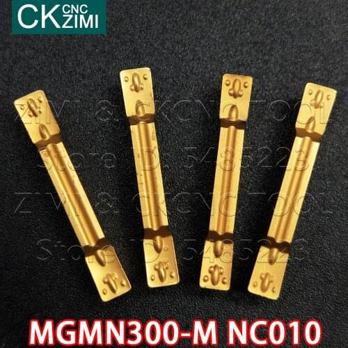10P MGMN300-M carbide inserts indexable double ended cutting inserts end face grooving blade MGMN 300 CNC Turning Tool for steel